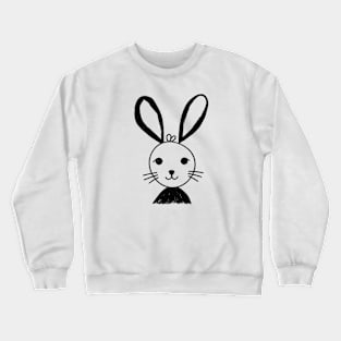 Cute Bunny Doodle Crewneck Sweatshirt